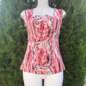 Style & Co PM Sleeveless Blouse Front Ruching